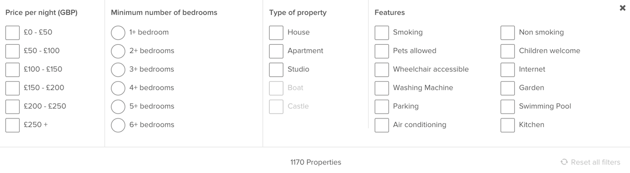 Search filters